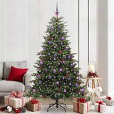  Umjetno božićno drvce Zelena 210 cm PVC i Metal i Plastika | shoptok.hr
