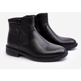 Boto Men's Low Boots with Zipper Black Brosta | Shoptok.si