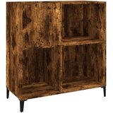 vidaXL Omarica za gramofonske plošče dim. hrast 84,5x38x89 cm inž. les | Shoptok.si