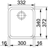 Franke sudopera SOTTOTOP GAX 110-30 332x372/170 mm | Eponuda.com