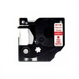 Dymo D1 45015 združljiv trak - 12 mm x 7 metrov rdeč/bel S0720550, (21405136) | Shoptok.si