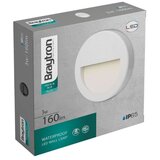 Braytron zidna rasvjeta led 3W 160lm 3000K IP65 vekta-b wlr bijela okrugla | shoptok.hr