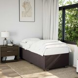 Maison Chic Posteljni okvir - Enojna postelja - Postelja za odrasle brez vzmetnice temno rjav 90x200 cm blago-J7805, (21767568) | Shoptok.si