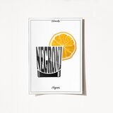 Wallity Poster za zid Negroni-2056, 21x29,7 cm, bijeli | Eponuda.ba