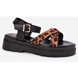 Boto Ladies platform sandals in leopard print brown Gevinniser | Shoptok.si