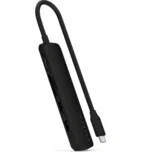 6in1 USB-C Slim Multiport Adapter – Black