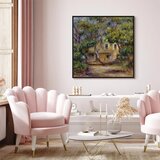  Slika - Pierre-Auguste Renoir – The Farm at Les Collettes 80x80 U crnom drvenom okviru | shoptok.hr