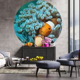 WallArt Okrogla tapeta Nemo the Anemonefish 142,5 cm | Shoptok.si
