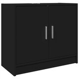 Ormarić za umivaonik crni 63 x 29 x 55 cm konstruirano drvo | shoptok.hr