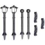  Lanac ograda sa 2 LED solarne lampe i 2 stupa | shoptok.hr