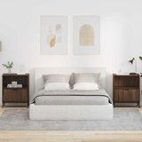vidaXL Posteljne mize s predalom 2 pcs Rjavi hrast 49 x 36 x 61 cm | Shoptok.si