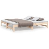  Dnevni ležaj na izvlačenje 2 x (90x190) cm od masivne borovine | shoptok.hr