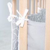 Roba Bijela/siva ograda za dječji krevet od mješavine pamuka 96 cm Miffy – | shoptok.hr