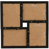 vidaXL Okvir za 4 fotografije (13 x 18 cm) crni MDF | shoptok.hr