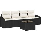  Set sofe s jastukom s jastukom 5 pcs Crna i Krema poliratan | shoptok.hr