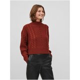Vila Brick women's sweater with braids Apoline - Women | Shoptok.si