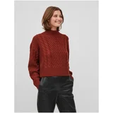 Vila Brick women's sweater with braids Apoline - Women