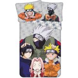 Jerry Fabrics Pamučna dječja posteljina za krevet za jednu osobu 140x200 cm Naruto "Grey" – Cijene