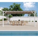 Paragon Outdoor - Pergola Florenz 1116 | Aluminijska pergola | Bijela/Svijetlosmeđa - BRANDED IN THE USA | shoptok.hr