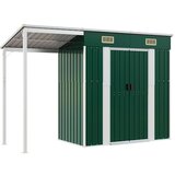 vidaXL Vrtna lopa z nadstreškom zelena 277x107x181 cm jeklo - - Zelena - 41.56 - N/A - 2025-vidaXL-TOPSELLER | Shoptok.si