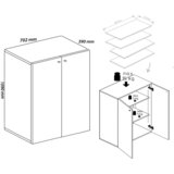 MID.YOU OMARA ZA ČEVLJE bela | Shoptok.si