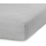 AmeliaHome svjetlosiva plahta s gumicom s visokim udjelom pamuka Ruby, 120/140 x 200 cm | shoptok.hr