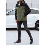 DStreet Kurtka męska zimowa z odpinanym kapturem zielona | Shoptok.si