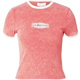 Top Shop Majica 'Palermo' rdeča / bela