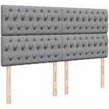 vidaXL Krevet s oprugama i madracem svjetlosivi 200 x 200cm od tkanine | shoptok.hr