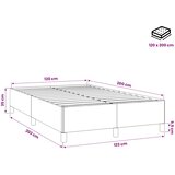  Okvir kreveta bez madraca tamnosivi 120 x 200 cm baršunasti | shoptok.hr
