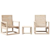 Maison Chic Seti vrtnega pohištva - Vrtna garnitura - Vrtni pohištvo set 3-delna trdna borovina, (21810033) | Shoptok.si