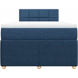  Krevet s oprugama i madracem plavi 120 x 190 cm od tkanine | shoptok.hr