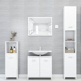  4-dijelni set kupaonskog namještaja bijeli konstruirano drvo | Eponuda.com