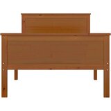  Posteljni okvir medeno rjav iz trdne borovine 100x200 cm, (20643990) | Shoptok.si