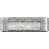  Povišena vrtna gredica od čelika 249x100x68 cm srebrna | shoptok.hr