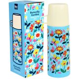 Rex London Modro-kremno bela otroška termovka 350 ml Butterfly Garden – | Shoptok.si