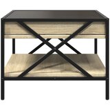 Stolić s beskonačnim LED svjetlima boja hrasta 50x50x38 cm | Eponuda.com