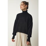  Women's Black Turtleneck Casual Knitwear Sweater | shoptok.hr