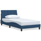 Maison Chic Posteljni okvir - Enojna postelja - Postelja za odrasle brez vzmetnice Modra 100x200 cm Tkanina-J7371, (21775889) | Shoptok.si