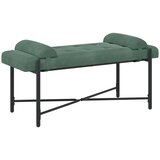  Klupa s gumbima i jastučićima Morska zelena 110 x 40 x 46 cm | Eponuda.com