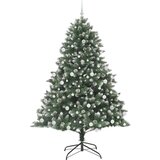 vidaXL Umestno božično drevo med 300 LED Zelena 140 x 140 x 210 cm | Shoptok.si