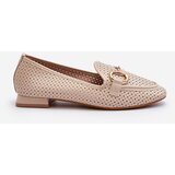 Boto Women's flat-heeled moccasins with beige decoration Iluvana | Shoptok.si