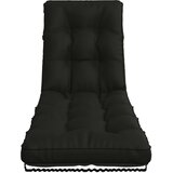 Jastučić za ležaljku VIANEN 100% poliester Crna 200 x 55 x 8 cm - Crna 200 x 55 x 8 cm | shoptok.hr