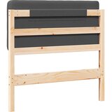  Tapecirani uzglavlje s uzglavljem Smeđa i tamno siva 80 cm | shoptok.hr