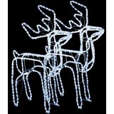 Figure božićnih sobova 2 kom hladne bijele 76 x 42 x 87 cm | shoptok.hr