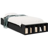  Okvir za krevet crni 90 x 190 cm od konstruiranog drva | shoptok.hr