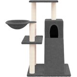  Penjalica za mačke sa stupovima za grebanje tamnosiva 82 cm | shoptok.hr