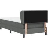 vidaXL Box Spring Bed z vzmetnico temno siva 80x200 cm Tkanina | Shoptok.si