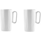 Vialli Design Bele lončene skodelice v kompletu 2 ks 330 ml Fuori – Cene