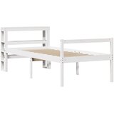  Krevet za starije s uzglavljem bijeli 75x190 cm borovina | shoptok.hr